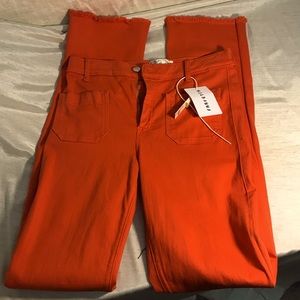 Seafarer orange pants, size 28, NWT